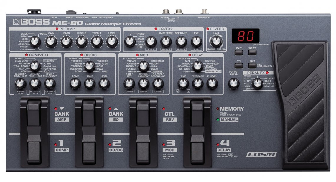 Boss ME-80 Guitar Multiple Effects - Click Image to Close