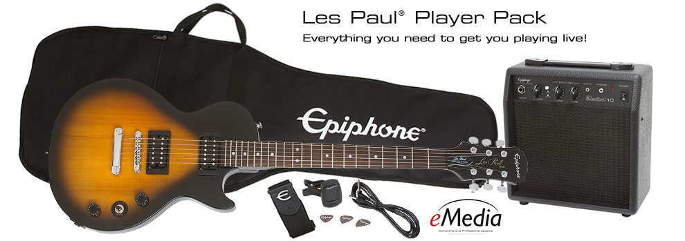 Epiphone Les Paul Player Pack - VS - Click Image to Close