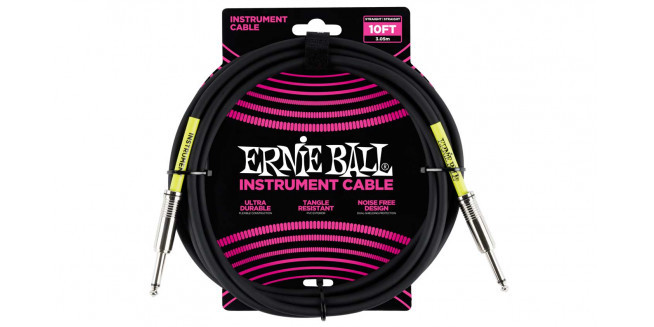 Ernie Ball Instrument Cable Straight/Straight - 3m