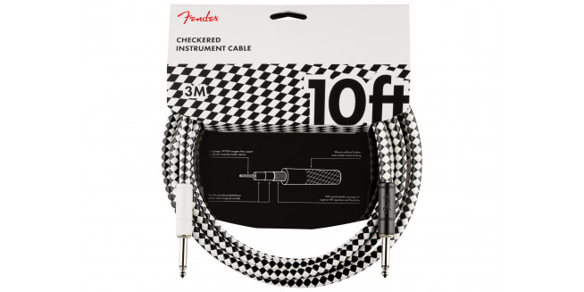 Fender Checkered Instrument Cable - 3m