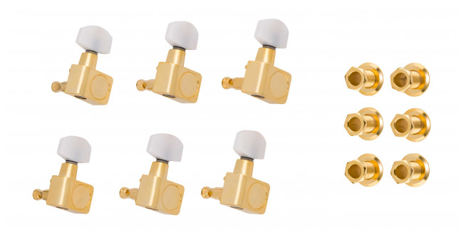 Fender Deluxe Cast/Sealed Guitar Tuning Machines with Pearl Buttons