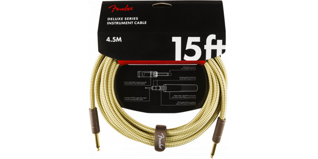 Fender Deluxe Series Instrument Cable - 4.5m - TW