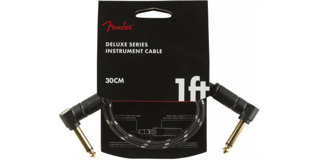 Fender Deluxe Series Patch Cable - 30cm - BK