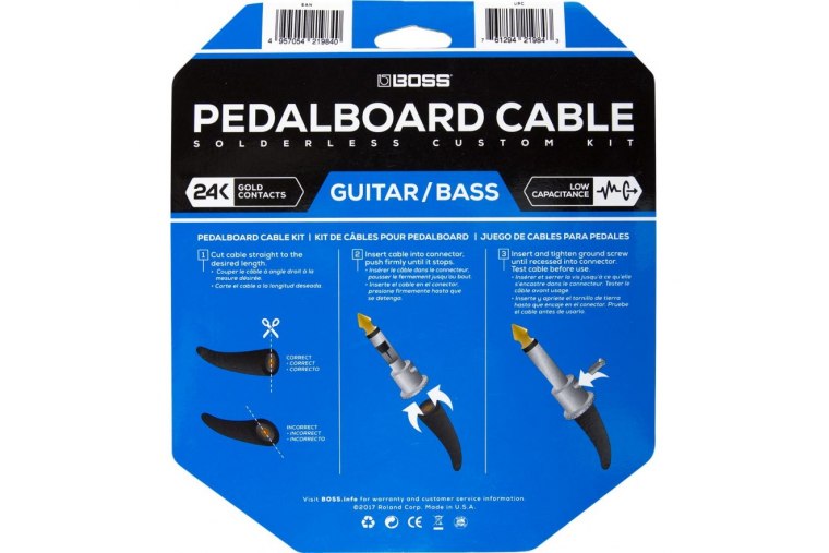 Boss BCK6 Solderless Pedalboard Custom Cable Kit