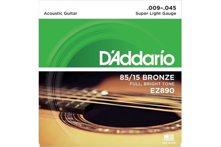 D'Addario EZ890 Great American Bronze 80/15 9-45