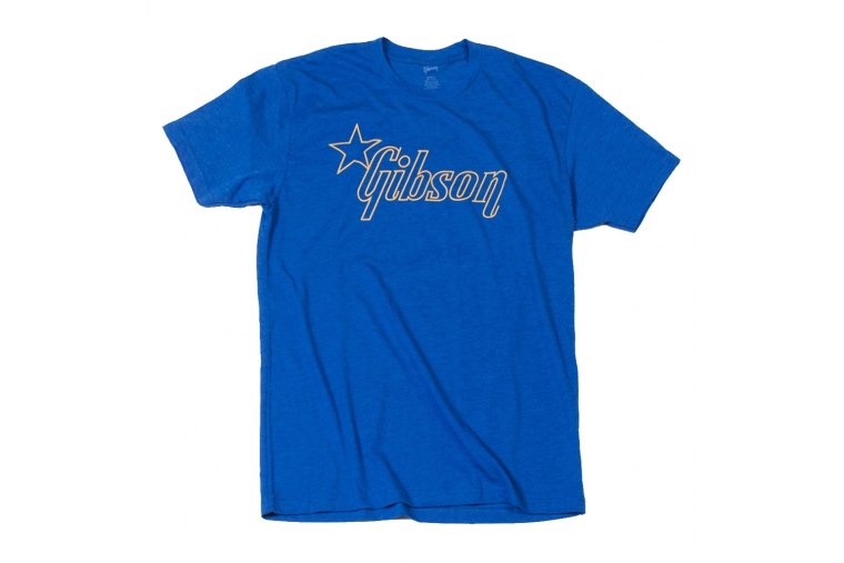 Gibson Star Logo Blue T-Shirt - S
