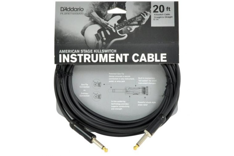 D'Addario American Stage Instrument Cable - 6m