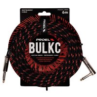 Proel Cotton Series Instrument Cable Angled - 6m - BR