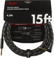 Fender Deluxe Series Instrument Cable Angled - 4.5m - BK