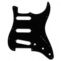 Fender Modern Strat 11 Hole Pickguard 1-Ply - BK