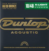 Dunlop 80/20 Bronze Acoustic Guitar Strings 10/48