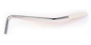 Allparts Chrome 6mm Tremolo Arm with White Tip