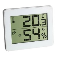 TFA Digital Thermo-Hygrometer Flat Design - WH