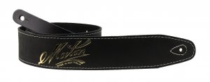 Maton Deluxe Leather Guitar Strap - BK