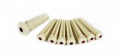 Martin Inlaid Bridge & Endpins - WHT