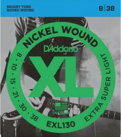 D'Addario EXL130 Nickel Wound, Extra-Super Light, 8-38