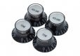 Gibson Top Hat Knobs - Black W/ Silver Metal Insert