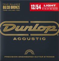 Dunlop 80/20 Bronze Acoustic Guitar Strings 12/54