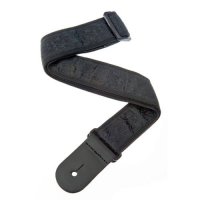 D'Addario 50B01 Woven Guitar Strap - Black Satin