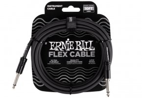 Ernie Ball Flex Instrument Cable Straight/Straight - 3m - BK