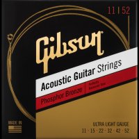 Gibson Phosphor Bronze Acoustic Guitar Strings 11/52