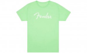 Fender Spaghetti Logo T-Shirt Surf Green - S