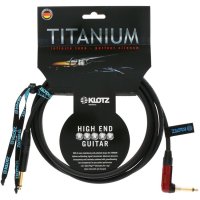 Klotz TITANIUM Guitar Cable with Angled silentPLUG - 3m