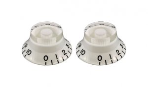 Allparts Vintage Style Bell Knobs - WH