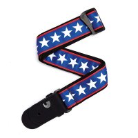 D'Addario 50A10 Woven Guitar Strap - Stars & Stripes