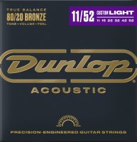 Dunlop 80/20 Bronze Acoustic Guitar Strings 11/52