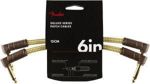 Fender Deluxe Series 2-Pack Patch Cables - 15cm - TW