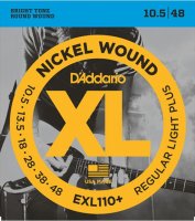 D'Addario EXL110+ Nickel Wound, Regular Light Plus, 10.5-48