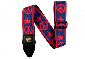 Ernie Ball Jacquard Peace Love Dove Guitar Strap - RB