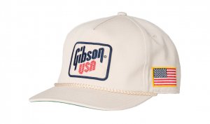 Gibson USA Flag Unstructured Rope Snapback
