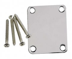 Fender 4-Bolt Vintage Neck Plate "Plain" - CH