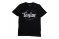 Taylor Basic Black Aged Logo T-Shirt - XL