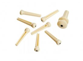 D'Addario Plastic Bridge & End Pins - WH