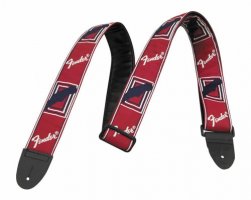 Fender 2" Monogrammed Strap - RWB