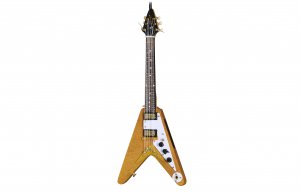 Axe Heaven 6" Korina Flying V Mini Guitar Ornament