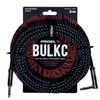 Proel Cotton Series Instrument Cable Angled - 6m - LB