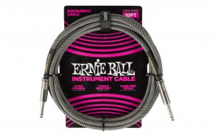 Ernie Ball Braided Instrument Cable Straight/Straight - 3m - SF