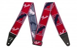 Fender Weighless Monogram Strap - RD