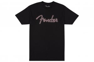 Fender Spaghetti Logo Wavy Checker T-Shirt - L