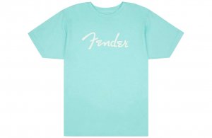 Fender Spaghetti Logo T-Shirt Daphne Blue - S