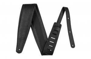 Fender 3.5" Premium Leather Strap - BLK