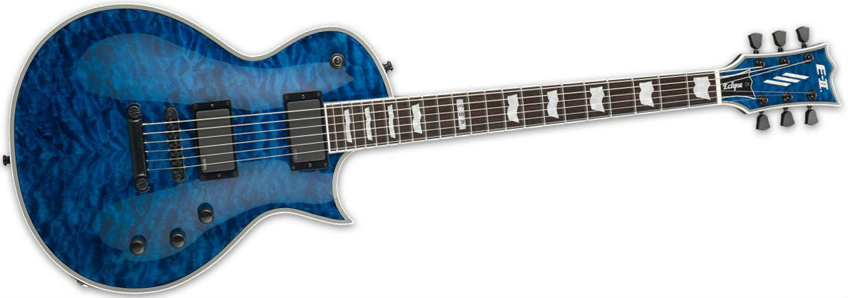 ギター ESP E-II Eclipse EC QM MARBL(MarineBlue) ESP E-II Eclipse - Quilted Maple, Marine Blue | Sweetwater