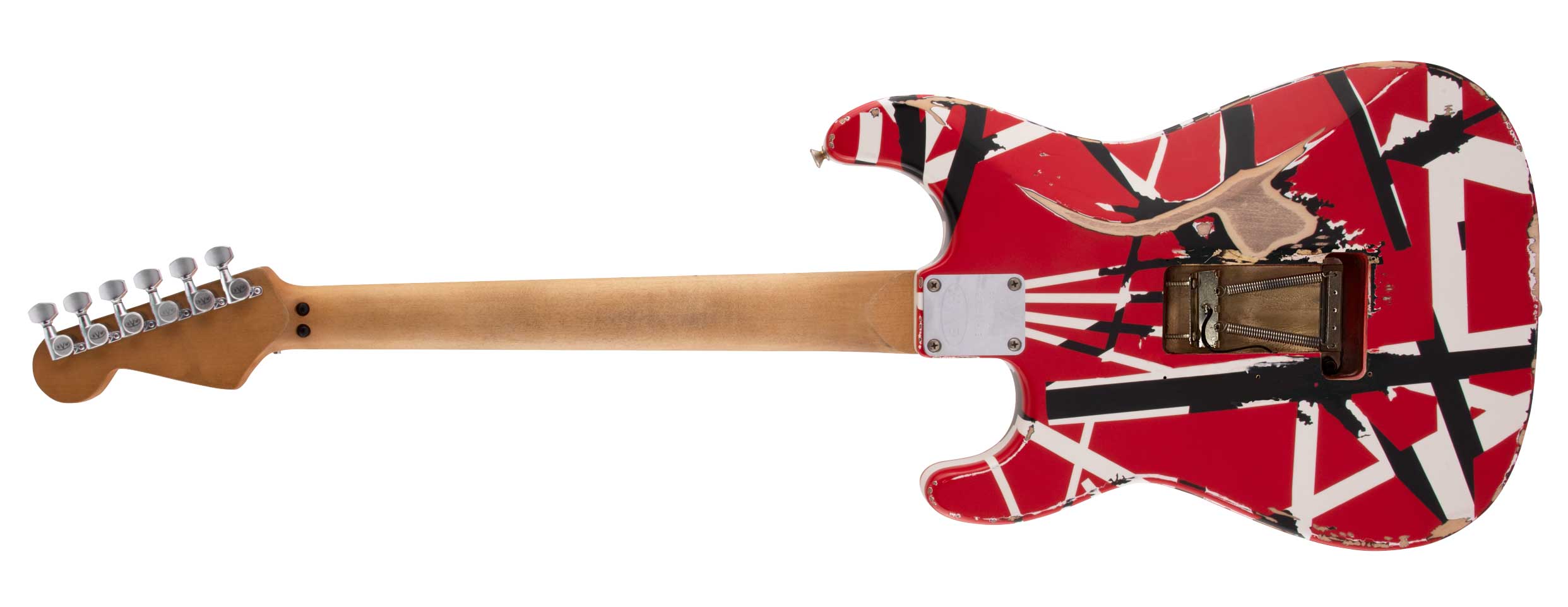 ギター EVH Frankie Frankenstein EVH Striped Series Frankenstein Frankie Relic - Red with