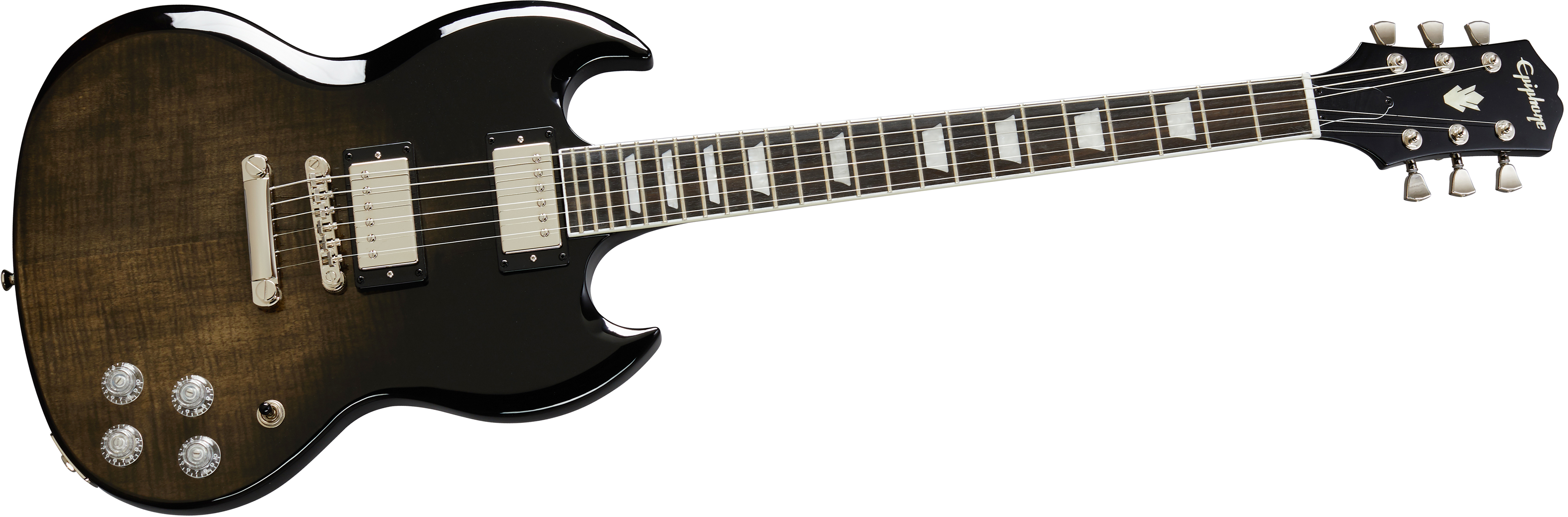 Epiphone sg modern figured shop trans black fade