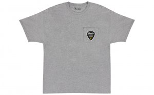 Fender Pick Patch Pocket Athletic Gray T-Shirt - L