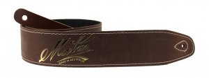 Maton Deluxe Leather Guitar Strap - BR